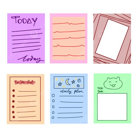 Design De Bloco De Notas Bonito Para Texto PNG Memorando Memopad