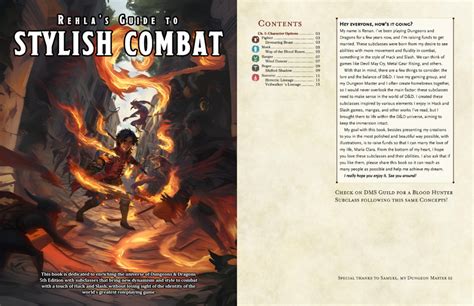 Sale Rehlas Guide To Stylish Combat En Uspt Br Dungeons And Dragons 5e Homebrew Subclasses