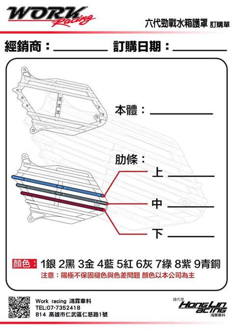 GT CLUB WORK RACING 水箱護罩 水箱 護罩 六代勁戰 水冷 BWS Nmax Force 2 0 露天市集 全台最大