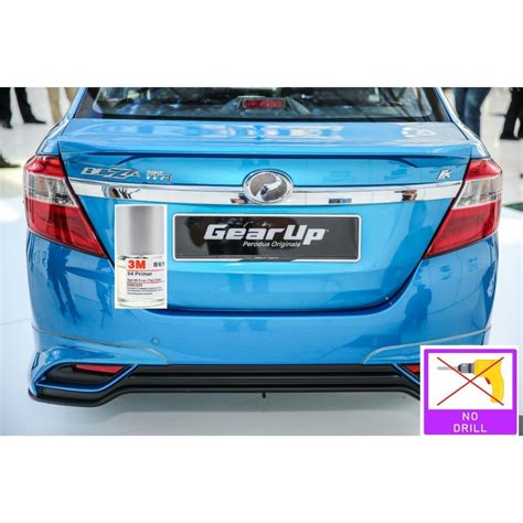 PERODUA BEZZA 2016 2024 GEAR UP ABS REAR SPOILER 3M PROMOTER PRIMER