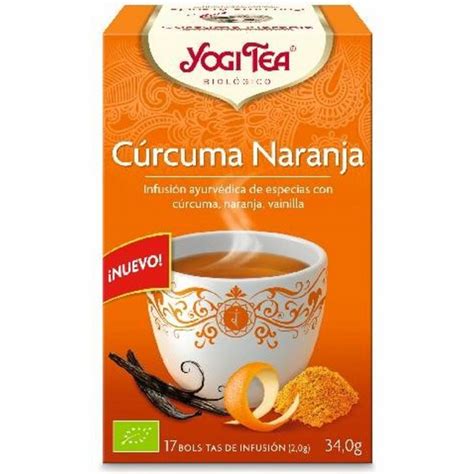 Yogi Tea Infusion Curcuma Naranja Bolsas Bio Siempresanoynatural