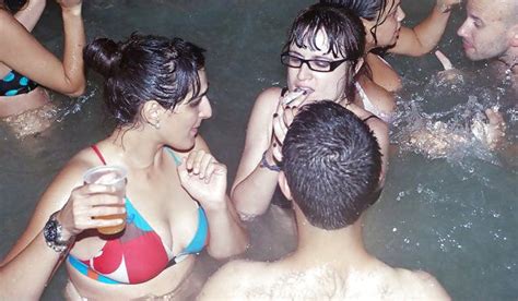 Indian Damsels At Pool Soiree Zb Porn
