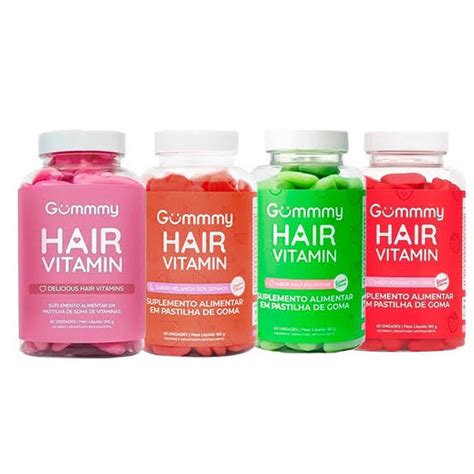 Gummy Hair Vitamin Original Gomas Vitamina Tratamento Para