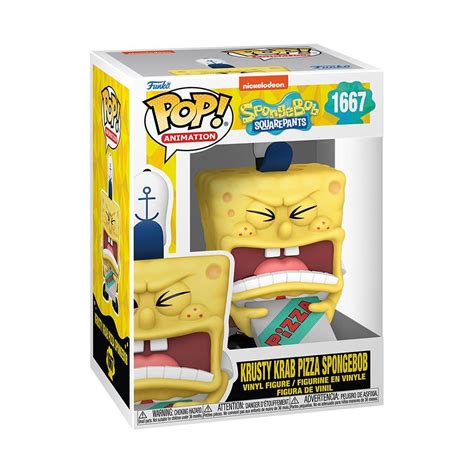 Spongebob Squarepants 25th Anniversary Spongebob With Pizza Funko Pop