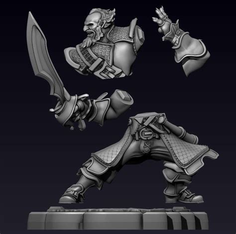 Dota Kunkka D Model D Printable Cgtrader