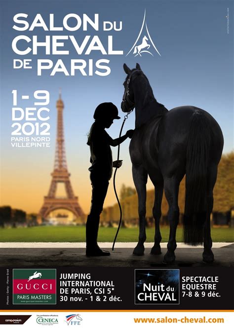 Affiche officielle de l édition 2012 Salon du cheval Cheval Equitation