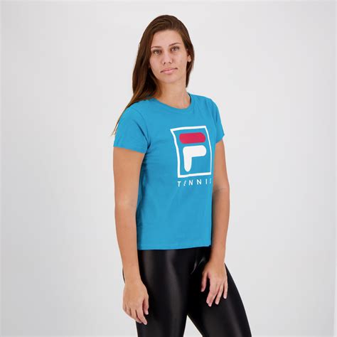 Camiseta Fila Soft Urban Feminina Azul Futfanatics