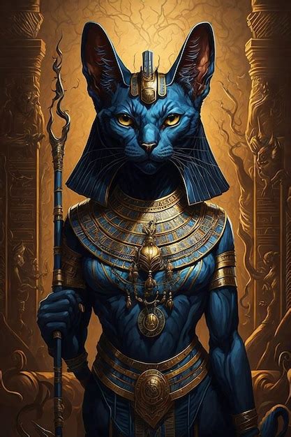 Premium AI Image | Egyptian cat goddess bastet