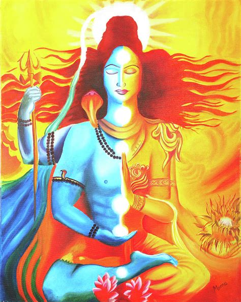 ardhanarishvara painting  vishal gurjar fine art america