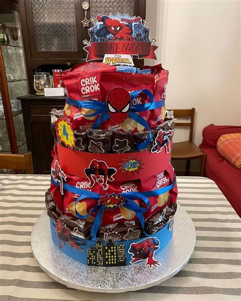 Alberta On Instagram Non La Solita Torta Di Merendine Spidermancake