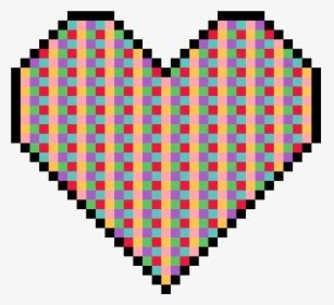 Transparent Polka Dot Heart Clipart Mandalas Pixel Art Hd Png