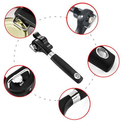 Can Opener Smooth Edge Safe Cut Can Opener Handheld with Ergonomics ...