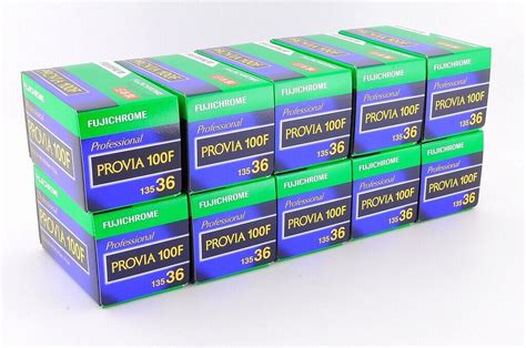 Fujifilm Fujichrome Provia 100F ISO 100 36exp 10Rolls Expire 2025