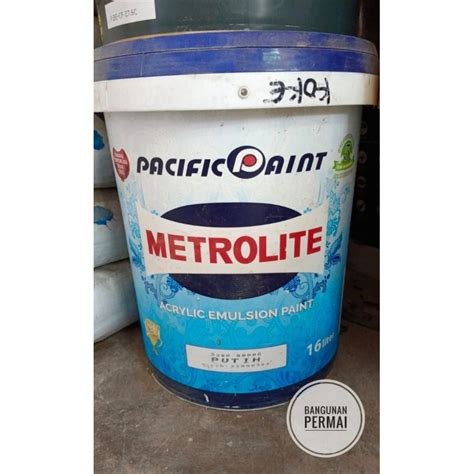 Jual CAT TEMBOK PLAFON METROLITE ACRYLIC EMULSION PAINT 5KG Shopee