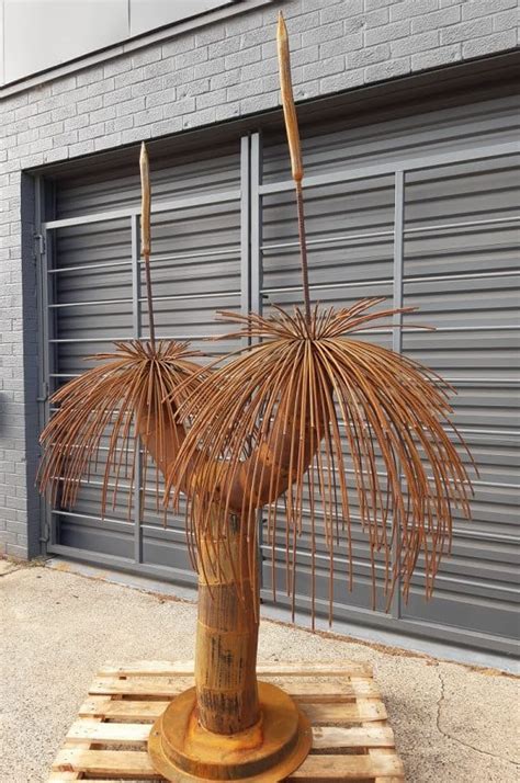 Grass Tree Sculpture Rebar and pipe | Aussie Made Metal Art