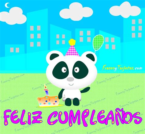 Tarjeta De Cumpleanos Osito Panda