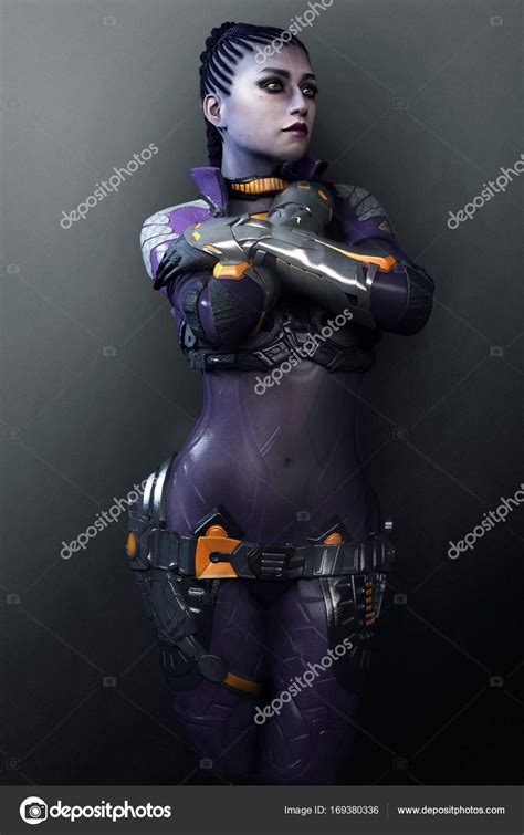 Sexy Alien Hunter Woman Stock Photo By Ravven 169380336