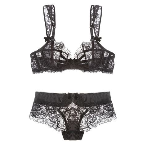 New Lace Sexy Bra Suit Summer Embroidery Ultra Thin Section Gather