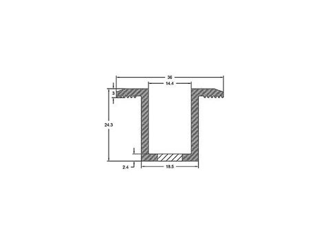 Úchyt středový univerzální U 24 L50 mm eloxovaný černý pro FV panel