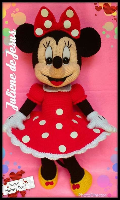 Minnie mouse amigurumi criação minha Disney crochet patterns