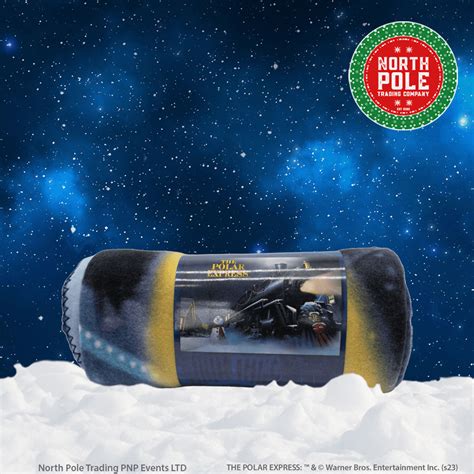 The Polar Express Train With Wreath Throw Official