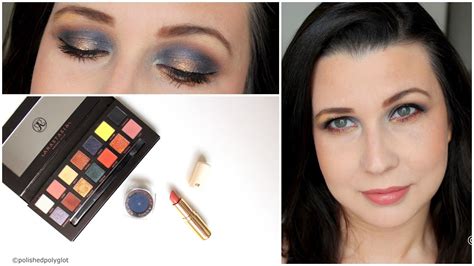 Intense Smokey Look In Navy Blue And Gold Makeup