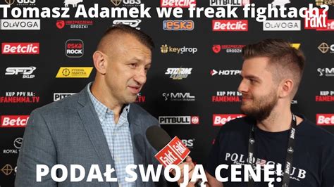 Tomasz Adamek zawalczy we freak fightach Góral chce wypłatę w