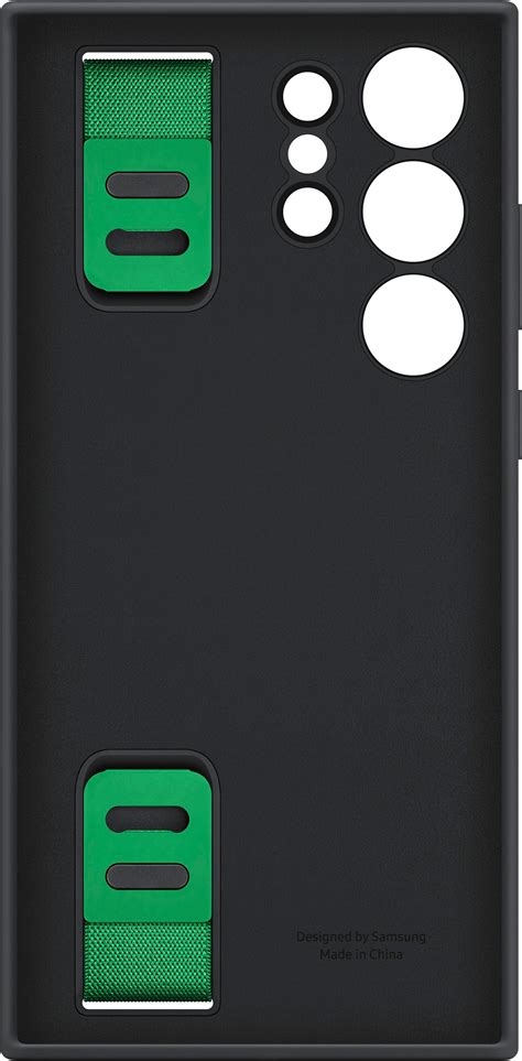 Best Buy Samsung Galaxy S23 Ultra Silicone Grip Case Black Ef Gs918tbegus