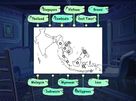 3. Timog Silangan Asya - Labelled diagram