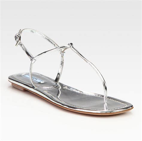 Silver Flat Sandals - CraftySandals.com