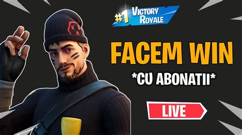 🔴fortnite Live Romania Jucam Squad Si Creative Cu Abonatii Youtube