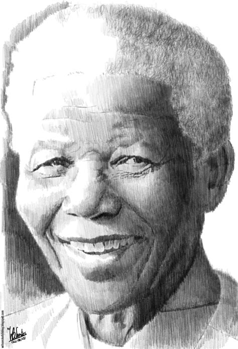 Pencil Drawing Of Nelson Mandela Using Krita Pencil Sketch Pencil