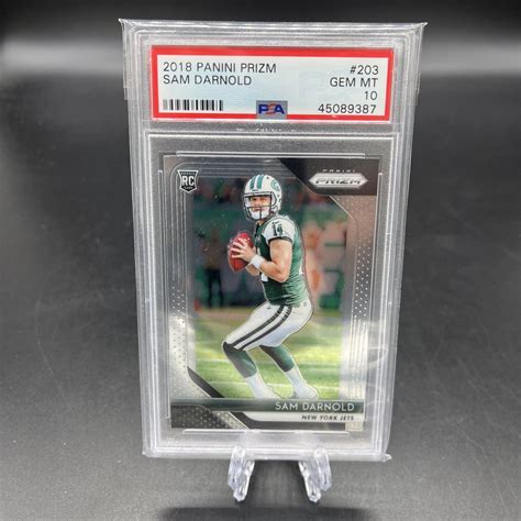 Panini Prizm Sam Darnold Rc Psa Rc New York Jets