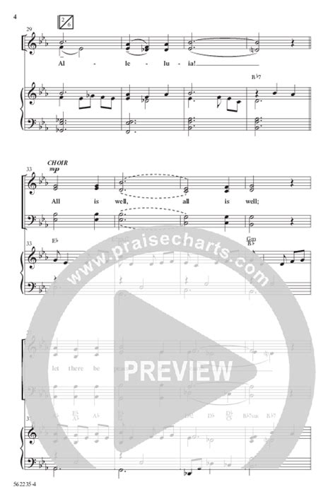 All Is Well Choral Anthem Satb Sheet Music Pdf Word Music Choral