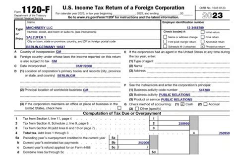 What Is Form 1120? - Greenback Expat Tax Services