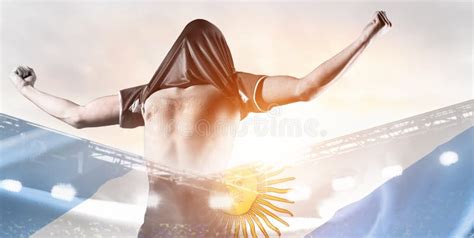 Argentina Player Celebrating Goal Stock Image - Image of football, head ...