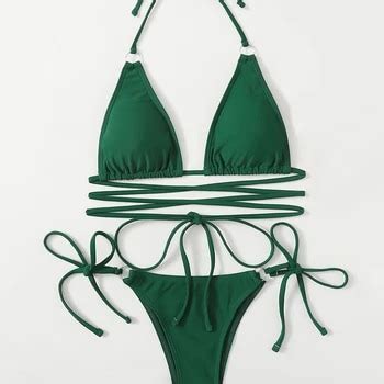 Sexy Micro Bikini Woman Swimsuit Criss Cross Swimwear Women String