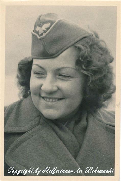 Original Photograph Of A Luftwaffehelferinnen Wearing The Helferin