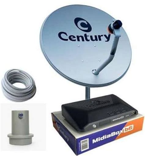 Antena Parabolica Digital Century Cm Kit Completo A Nova Antena