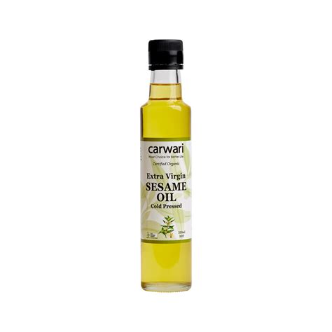 Carwari Organic Extra Virgin Black Sesame Oil 250ml The Healthy Depot