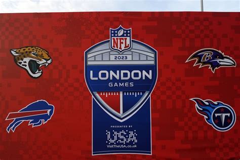 The logo of the 2023 NFL London Games - 2023 Buffalo Bills - Bills Fans