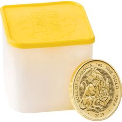 2023 UK Tudor Beasts Bull Of Clarence 1oz Gold Coin 1oz Gold Coins