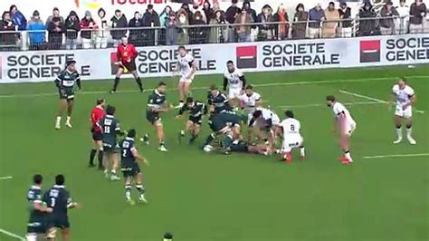 TOP 14 Essai De Luke WHITELOCK SP Section Paloise RC Toulon