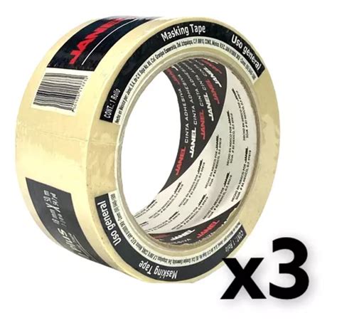 3 Cinta Masking Tape Janel Adhesiva 48mmx50m 2 PuLG Mayoreo MercadoLibre