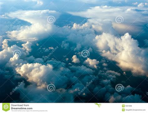 Aerial View of the Cloudiness Sky Stock Photo - Image of beautiful ...