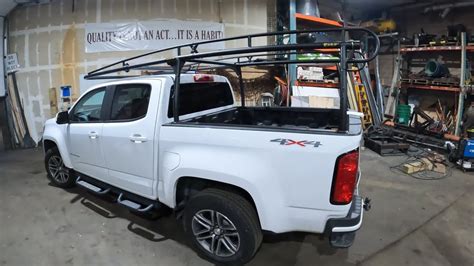 Installing Ladder Rack On 2022 Chevrolet Colorado YouTube