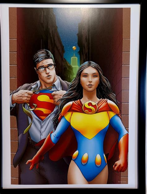 Superman And Lois Lane By Frank Quitely FRAMED 12x16 Art Print DC