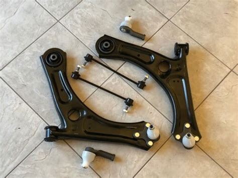 Vw Caddy Two Front Lower Wishbone Suspension Arms Track Rods