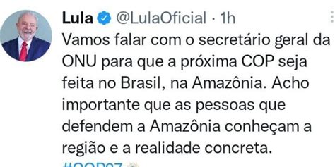 Lula Propõe A Amazônia Como Sede Da Cop De 2025