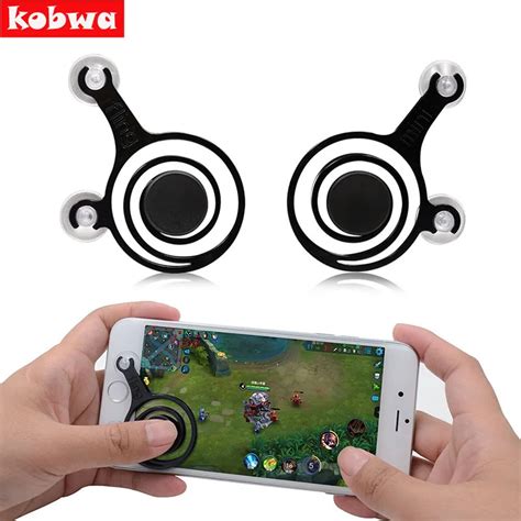 2pcs/Lot Mini Mobile Joysticks Touch Screen Joystick For Smartphone Tablet Arcade Games Sucker ...